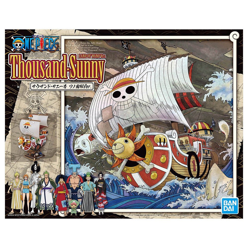 ONE PIECE - Thousand Sunny New World Ver. Modellbausatz | Detailliertes Schiff der Strohhut - Piraten - LAKE - CARDS