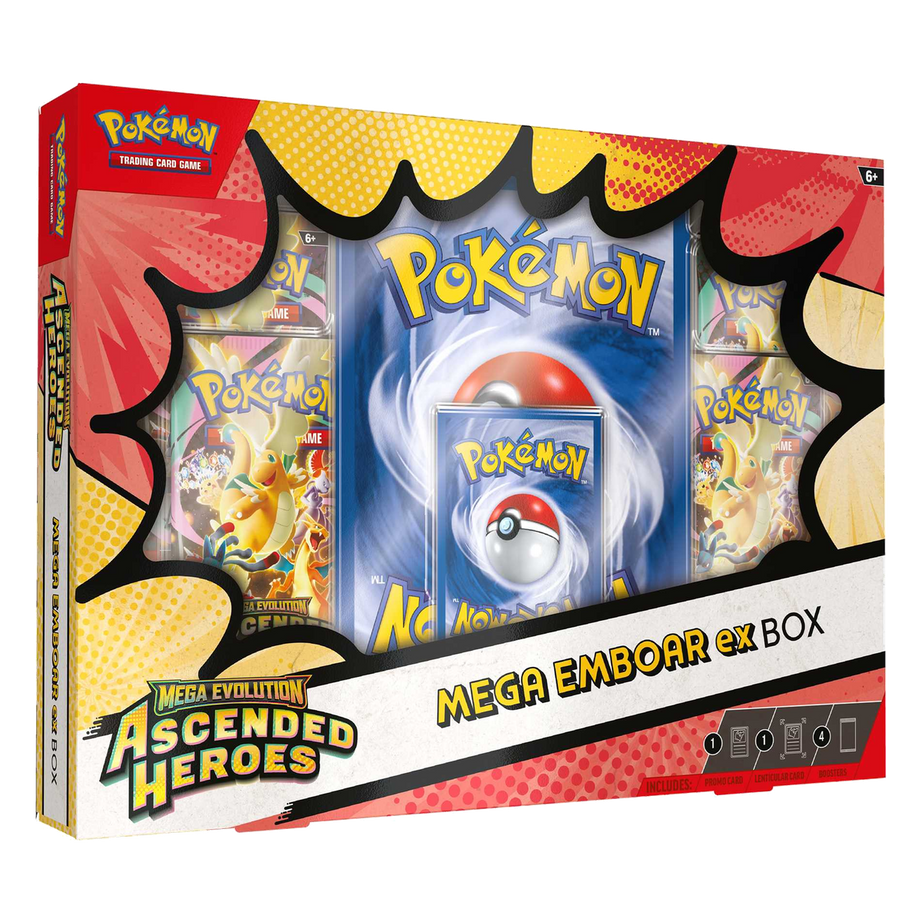 Pokémon TCG Ascended Heroes Mega Emboar ex Box Englisch