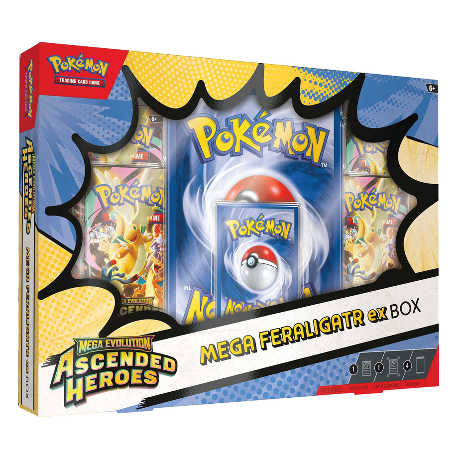 Pokémon TCG Ascended Heroes Mega Feraligatr ex Box Englisch