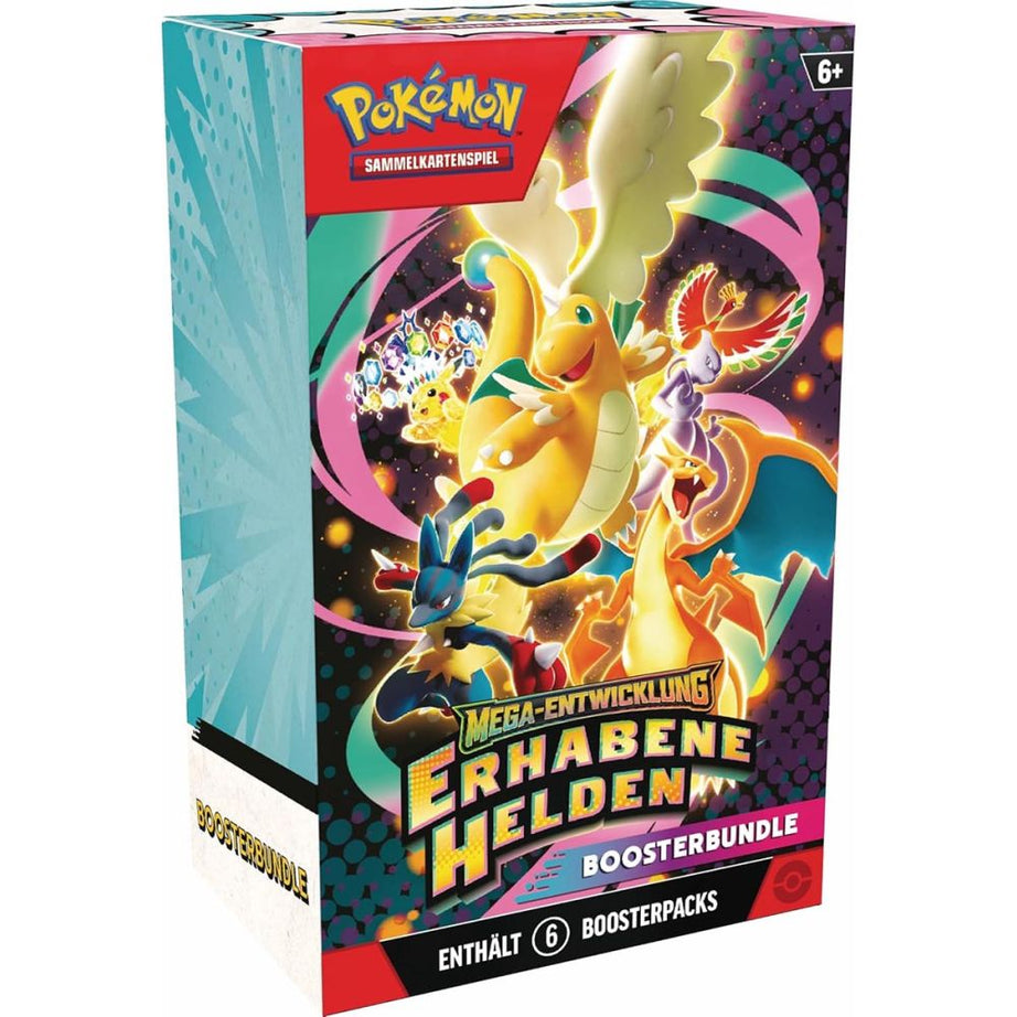 Pokémon Erhabene Helden Booster-Bundle – deutsche Ausgabe mit 6 Boosterpacks