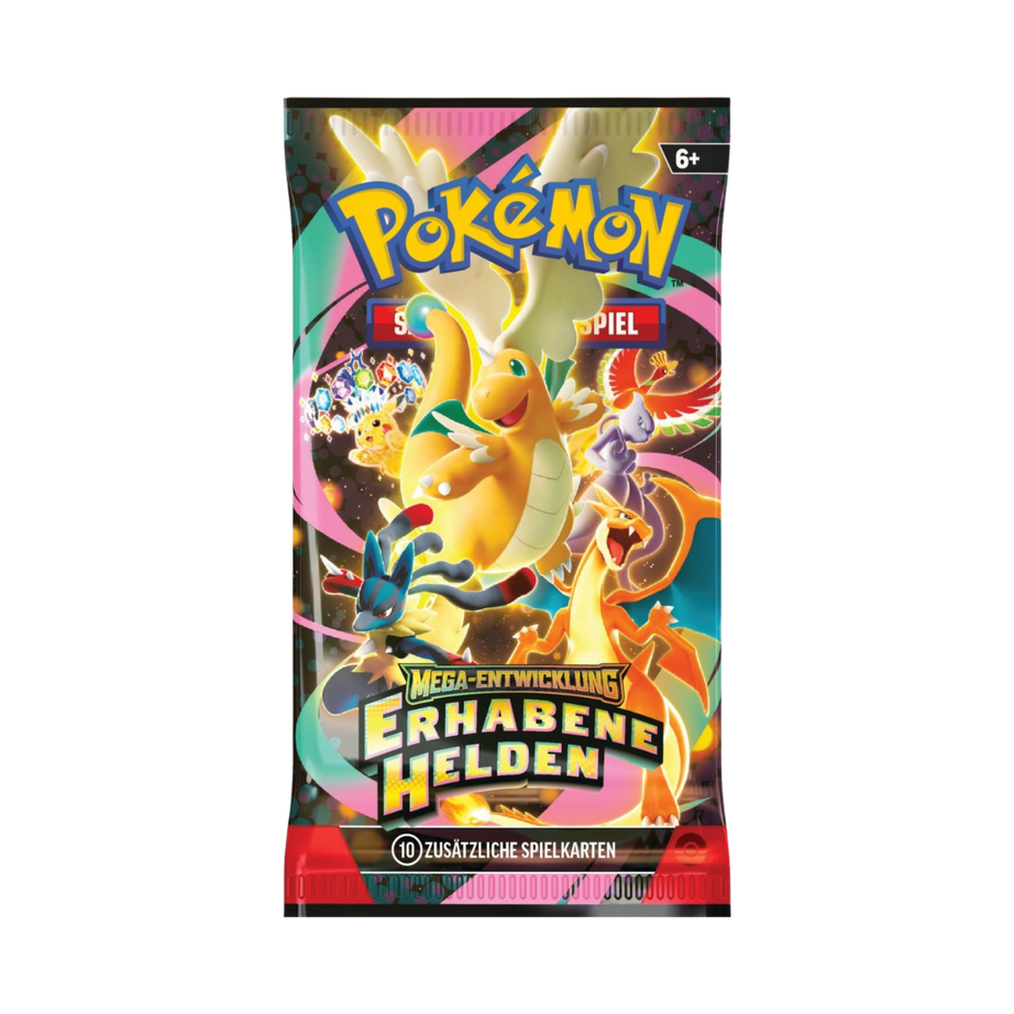 Pokémon Erhabene Helden – einzelner deutscher Booster mit Mega-Dragoran