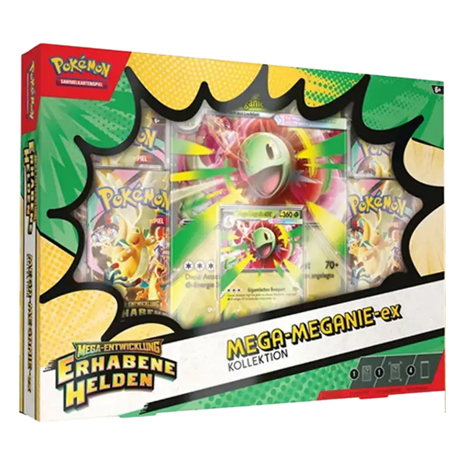 Pokémon-Sammelkartenspiel Mega-Entwicklung Erhabene Helden Mega-Meganie-ex-Kollektion Deutsch