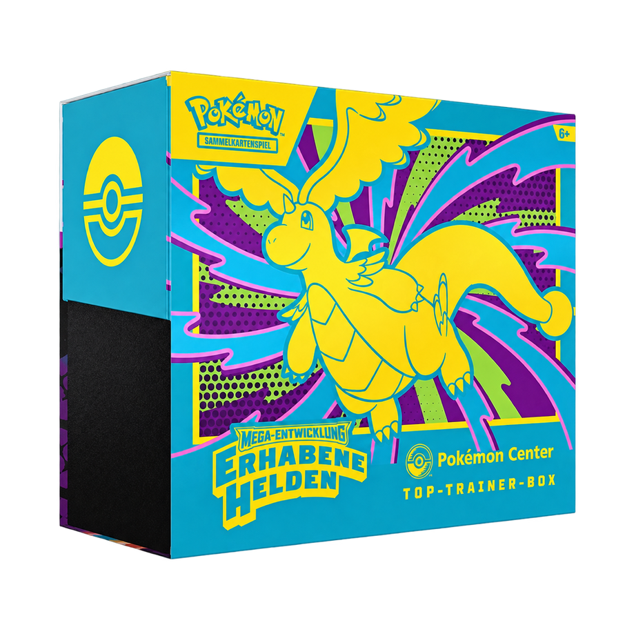 Pokémon-Sammelkartenspiel Erhabene Helden Pokémon Center Top-Trainer-Box Deutsch