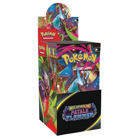Pokémon Fatale Flammen Display mit 18 Boostern – Deutsch, freigestellt
