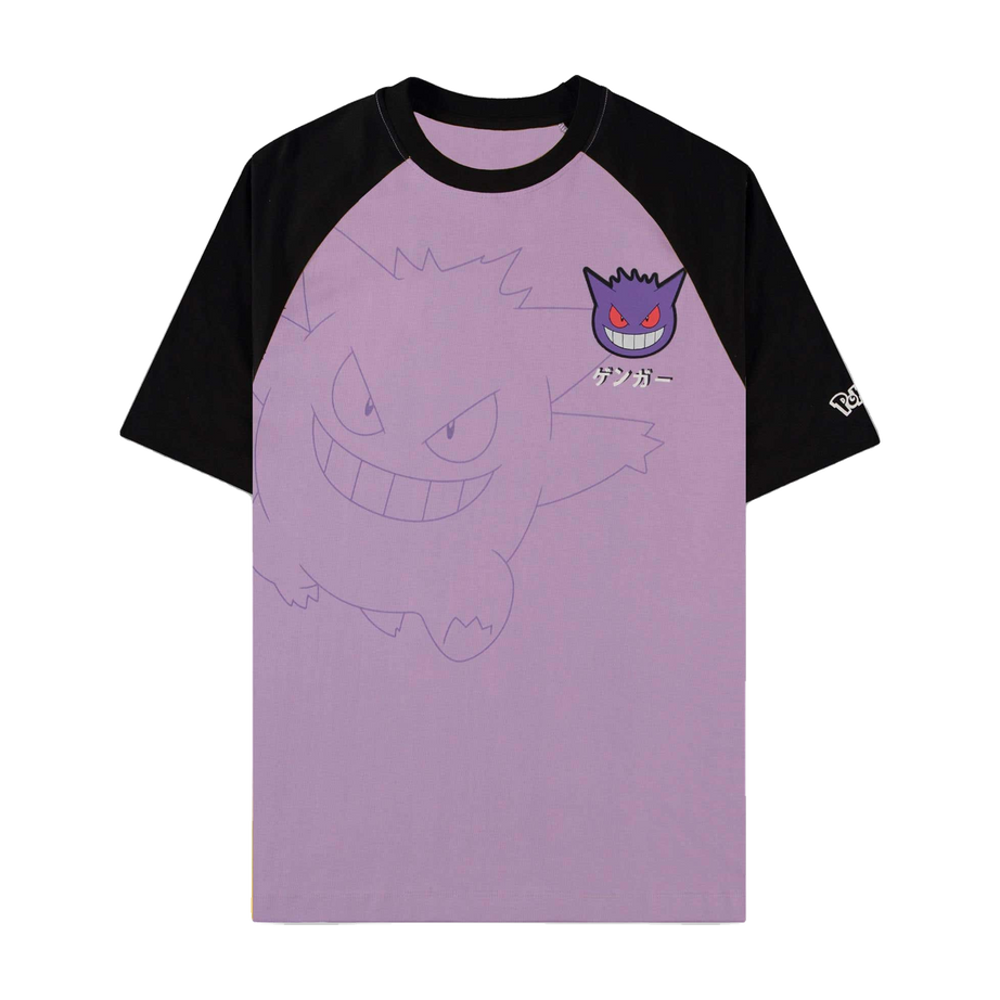 Pokémon Gengar Loose Fit T-Shirt Lila Schwarz