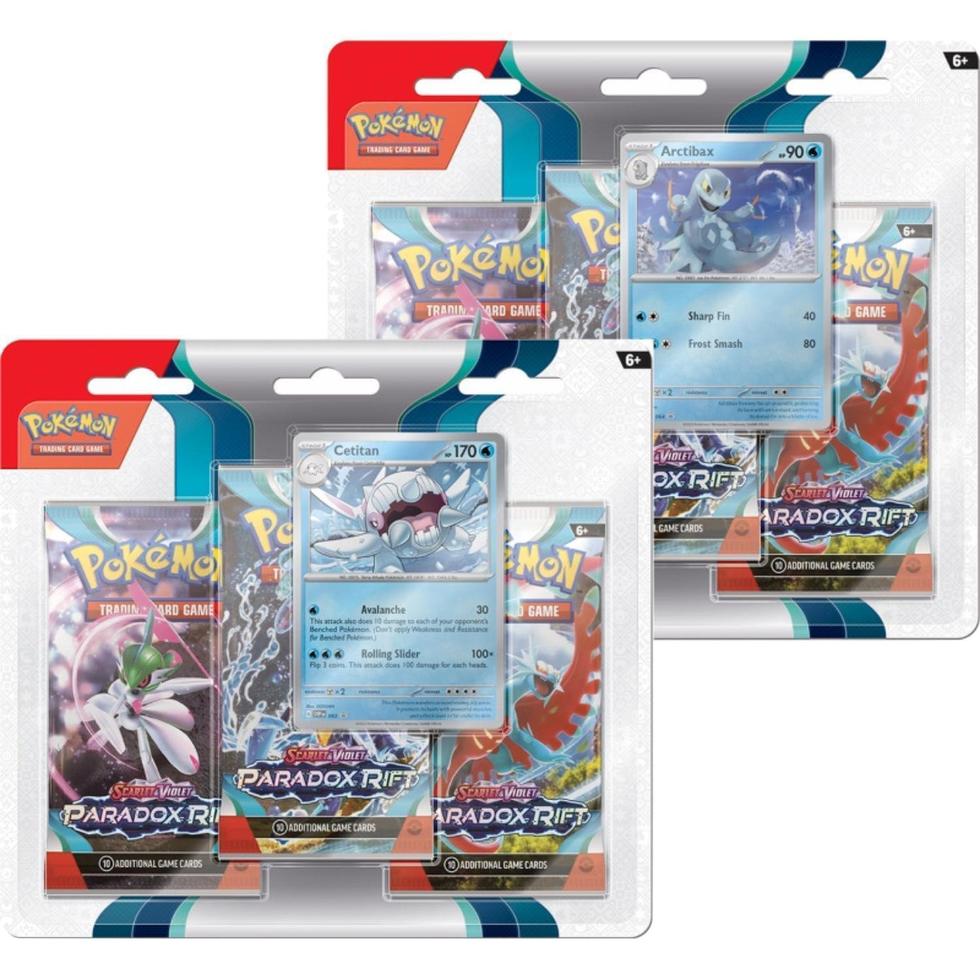 Pokemon Karmesin & Pupur 3er Blister - Paradox Rift (EN) - LAKE - CARDS