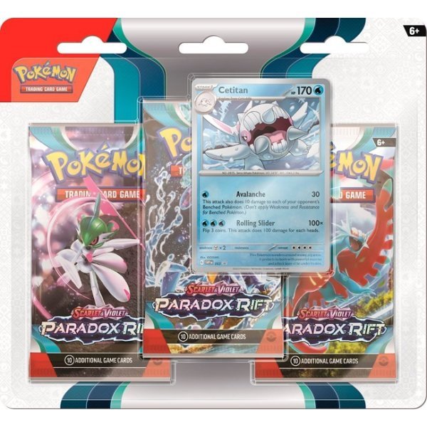 Pokemon Karmesin & Pupur 3er Blister - Paradox Rift (EN) - LAKE - CARDS