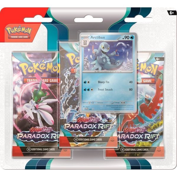Pokemon Karmesin & Pupur 3er Blister - Paradox Rift (EN) - LAKE - CARDS
