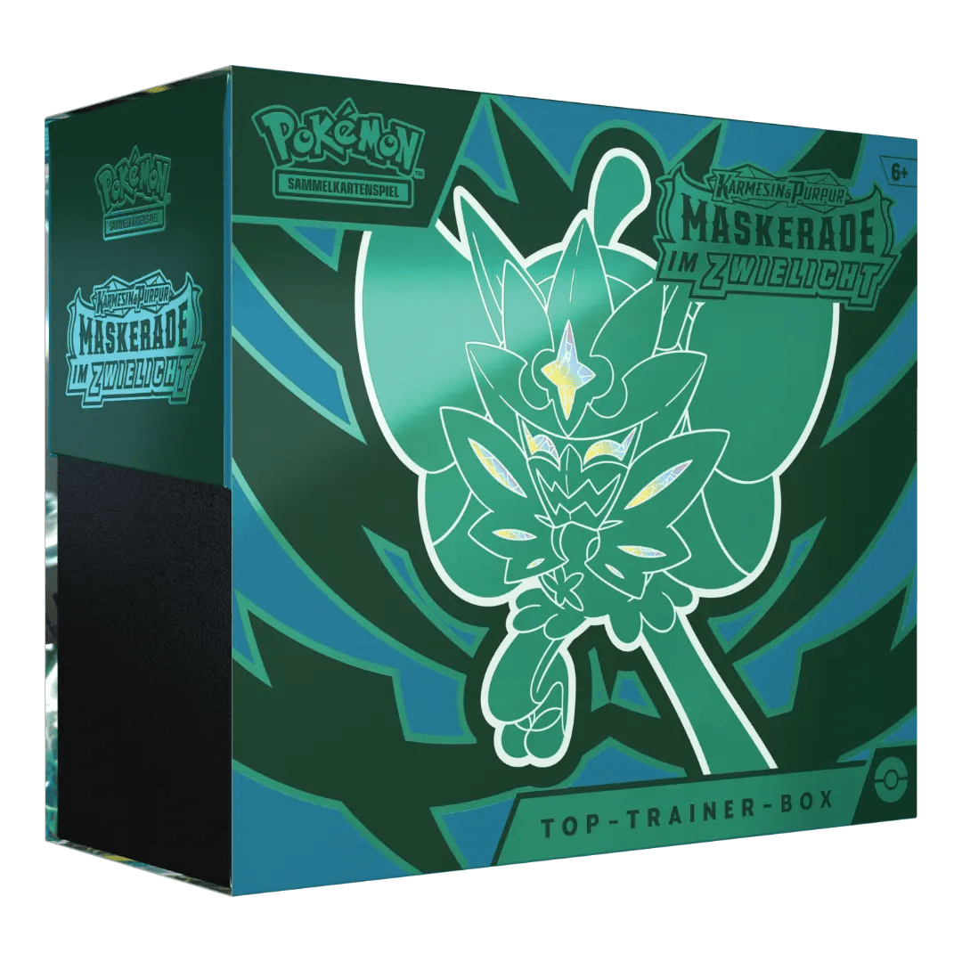 Pokémon Karmesin & Purpur 06: Maskerade im Zwielicht – Top Trainer Box - LAKE - CARDS