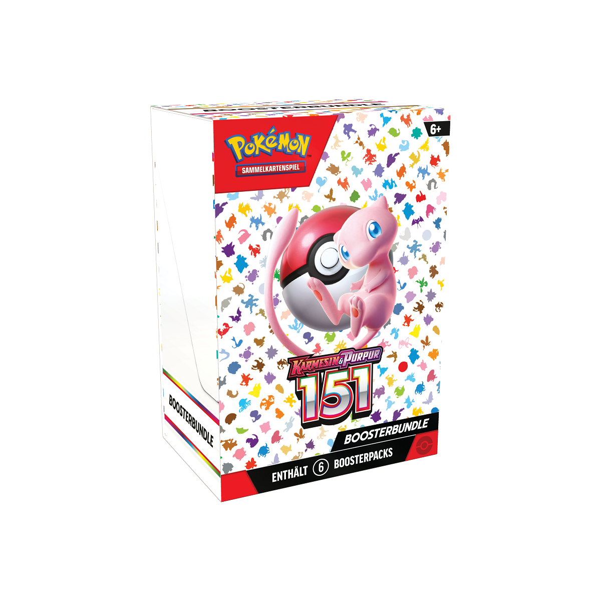 Pokémon 151 Booster Bundle (Deutsch) – Karmesin & Purpur – 6 Booster Packs – NEU & OVP
