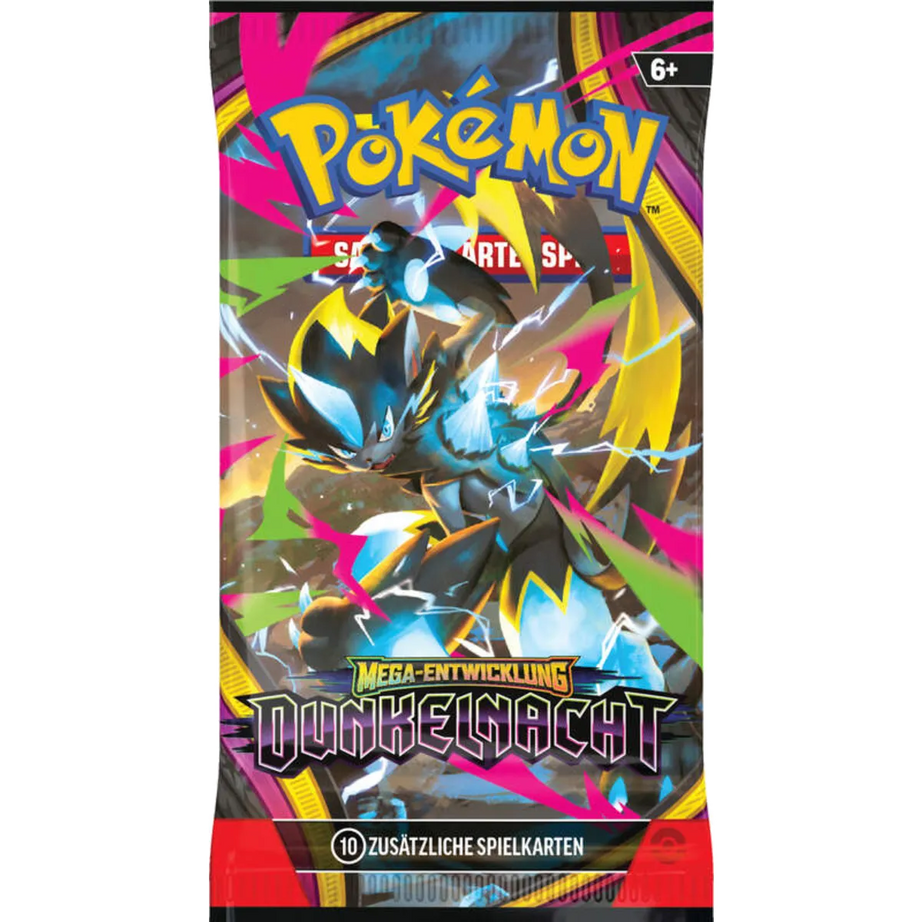 Pokémon Boosterpack Mega-Entwicklung – Dunkelnacht, Motiv Mega-Zeraora-ex