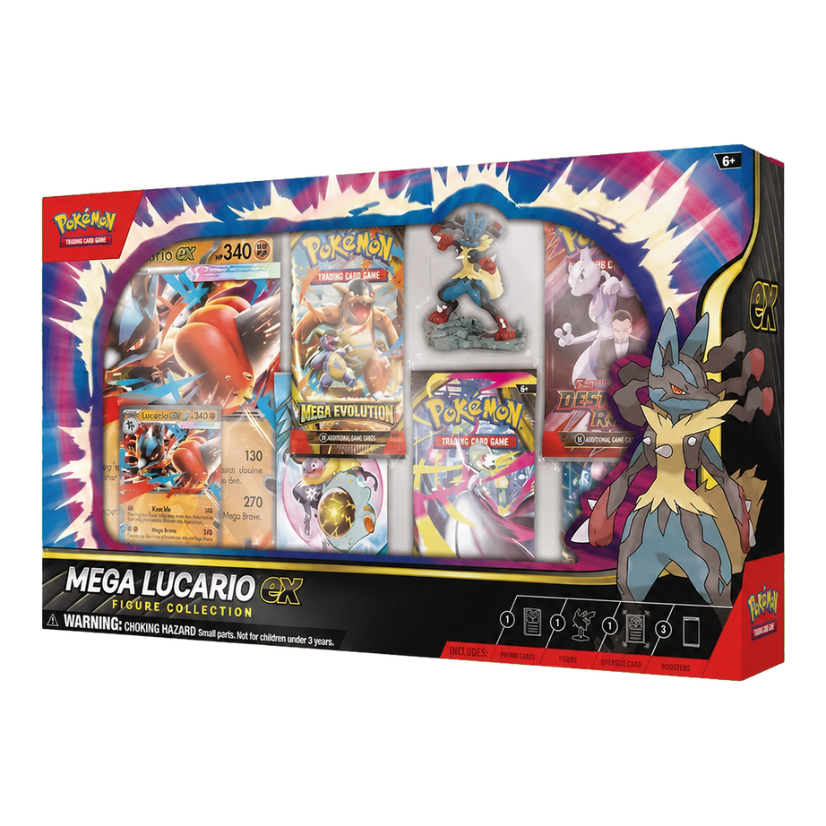 Pokémon Mega Lucario ex Figure Collection Englisch – transparent