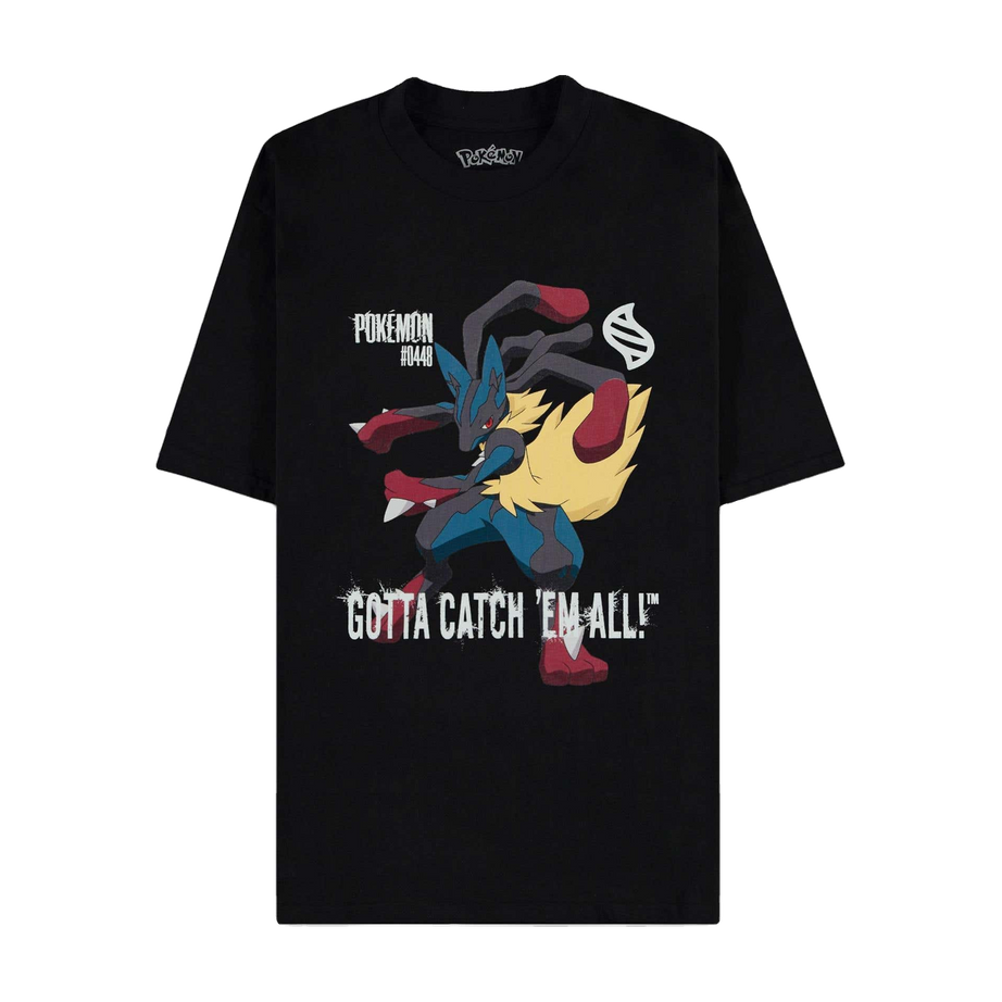 Pokémon Mega Lucario T-Shirt Schwarz