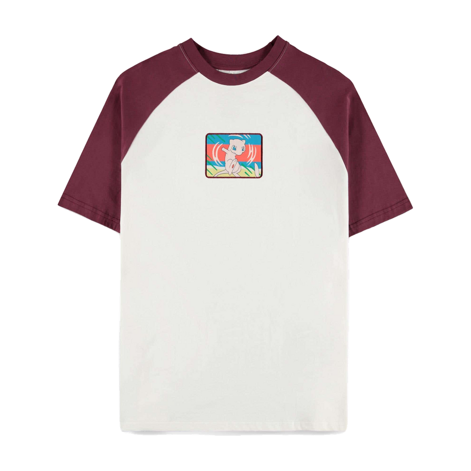 Pokémon Mew Raglan T-Shirt Creme Bordeaux