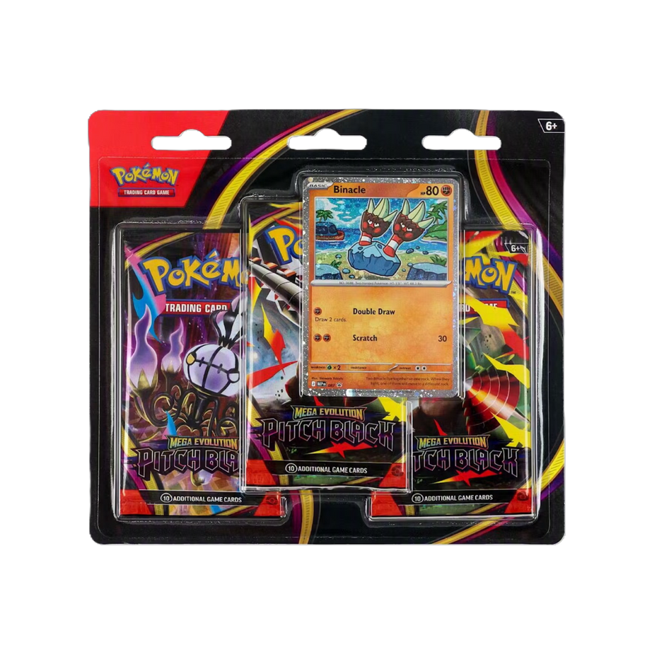 Pokémon TCG Mega Evolution Pitch Black 3-Pack Blister Englisch