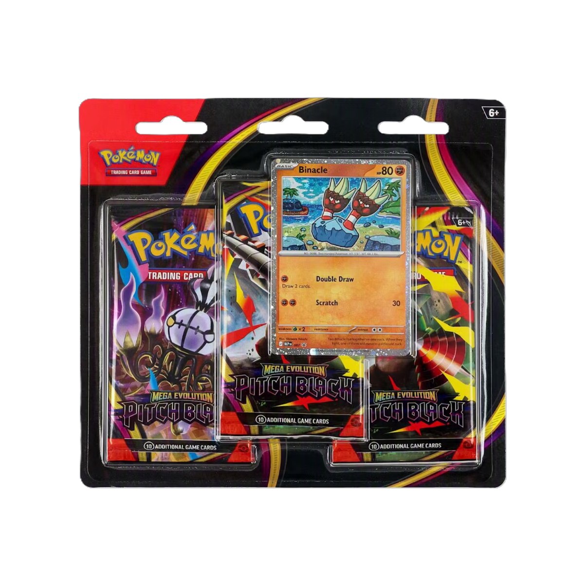 Pokémon TCG Mega Evolution Pitch Black 3-Pack Blister Englisch
