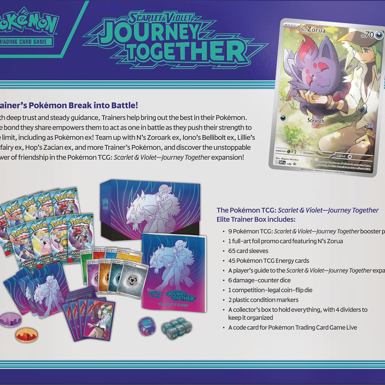 Pokémon Scarlet & Violet –Journey Together Elite Trainer Box (EN) - LAKE - CARDS