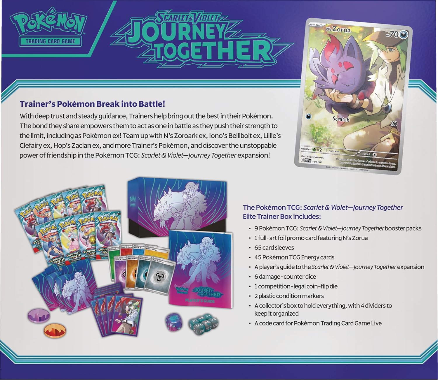 Pokémon Scarlet & Violet –Journey Together Elite Trainer Box (EN) - LAKE - CARDS
