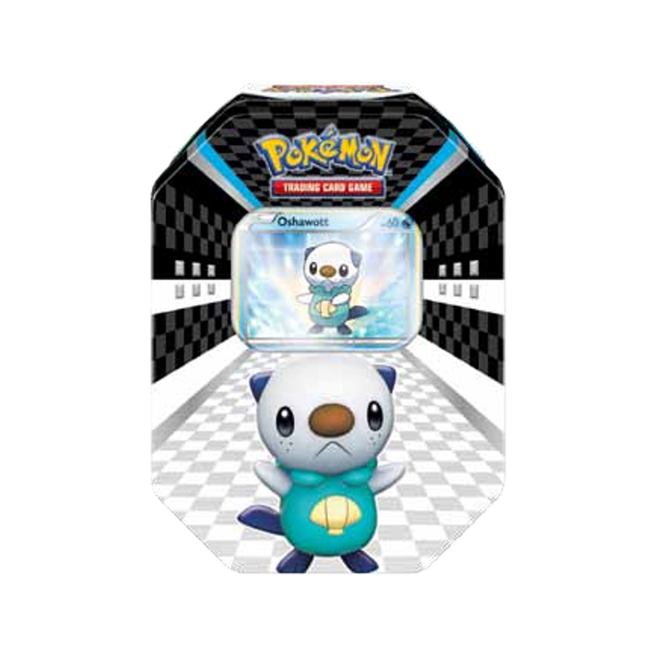 Offizielles Pokémon Sneak-Peek Tin Produktmotiv mit Ottaro Oshawott in 1200 x 1200 Pixeln