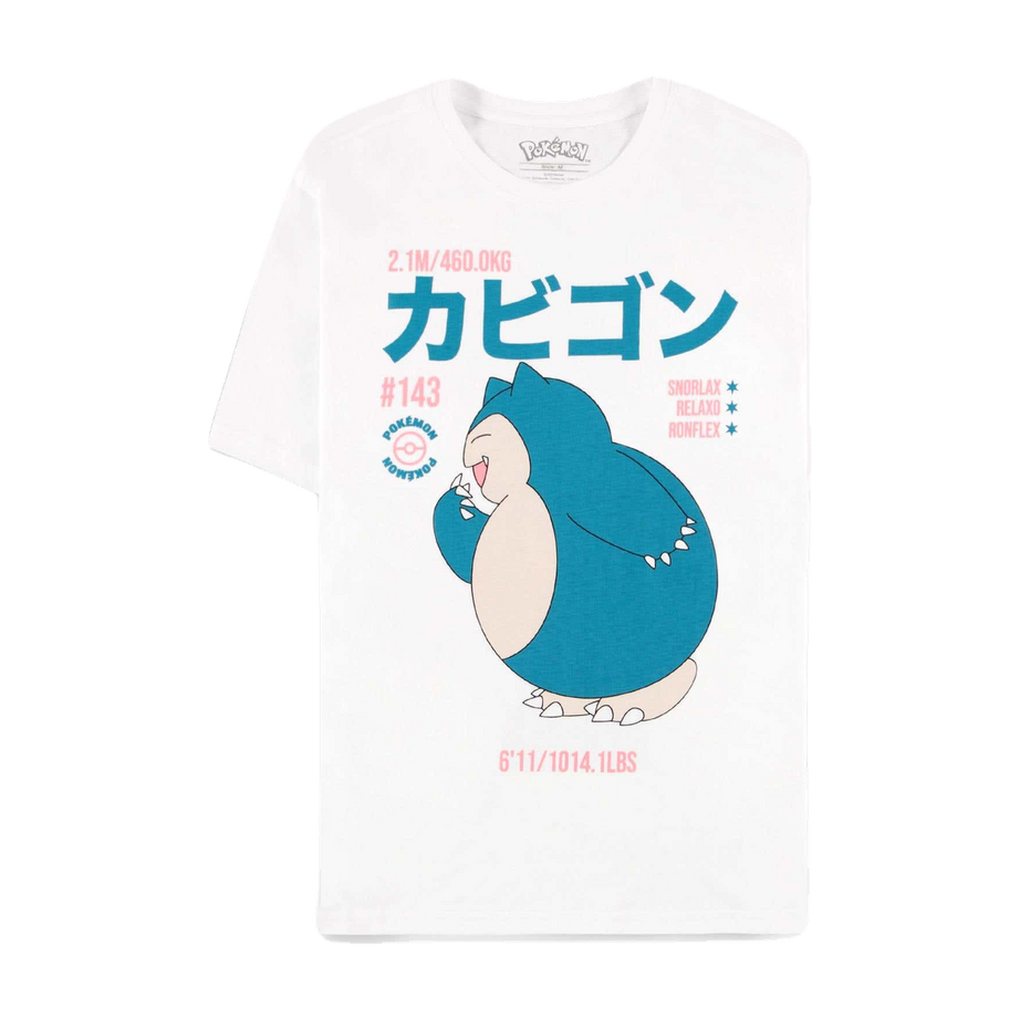 Pokémon Snorlax Damen T-Shirt Weiß