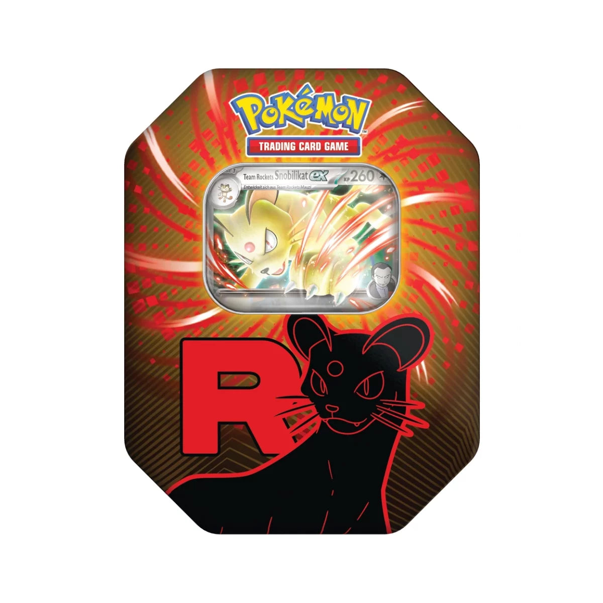 Pokémon Tin 2025 – Team Rocket: Snobilikat ex Tin Box – Deutsch