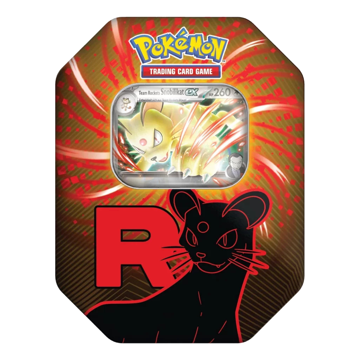Pokémon Team Rockets Snobilikat-ex Tin – Deutsch