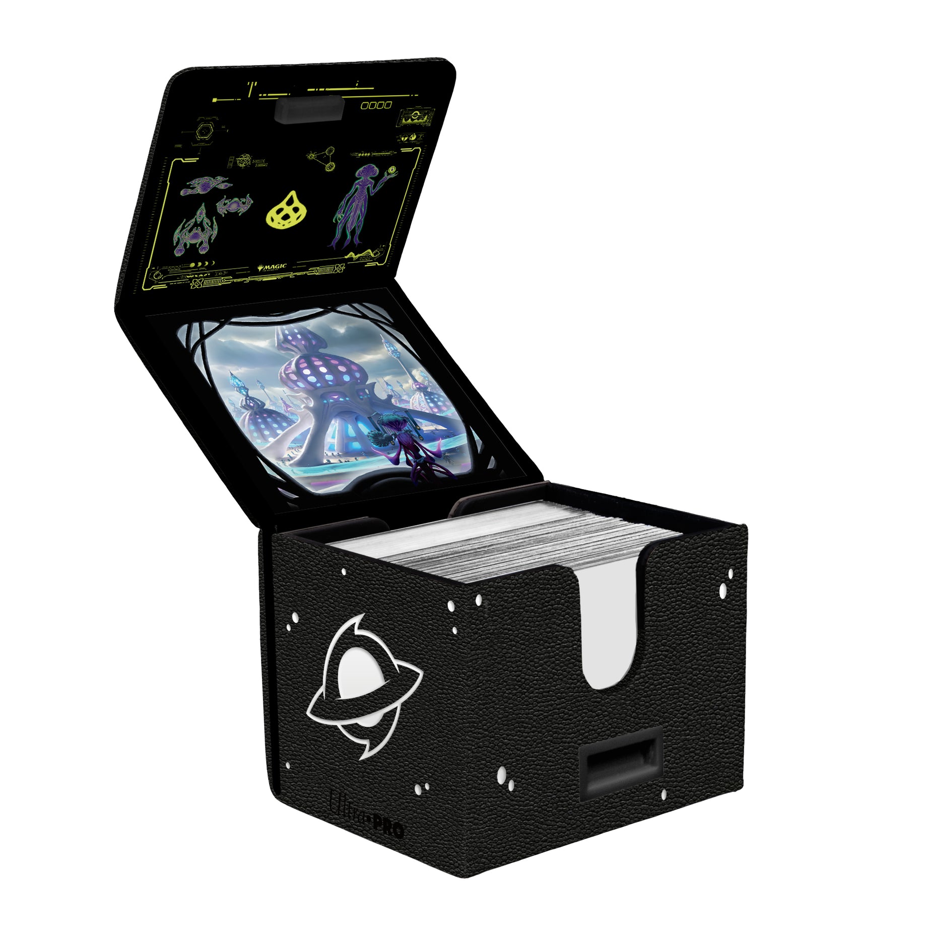 Ultra Pro – Edge of Eternities Premium Alcove Edge Deckbox – Blue Mythic