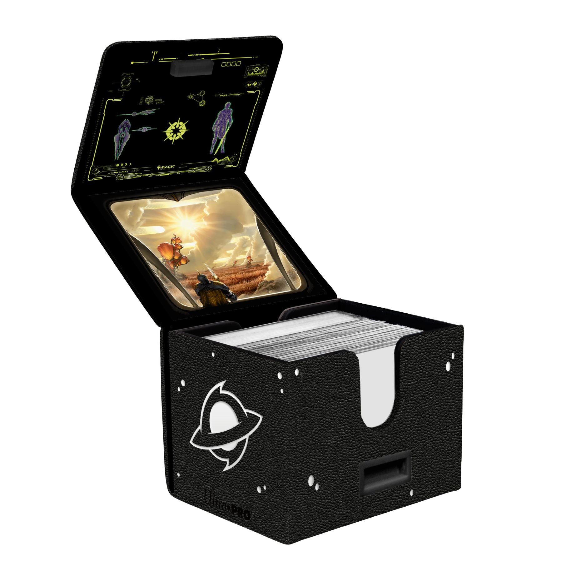 Ultra Pro – Edge of Eternities Premium Alcove Edge Deckbox – White Mythic