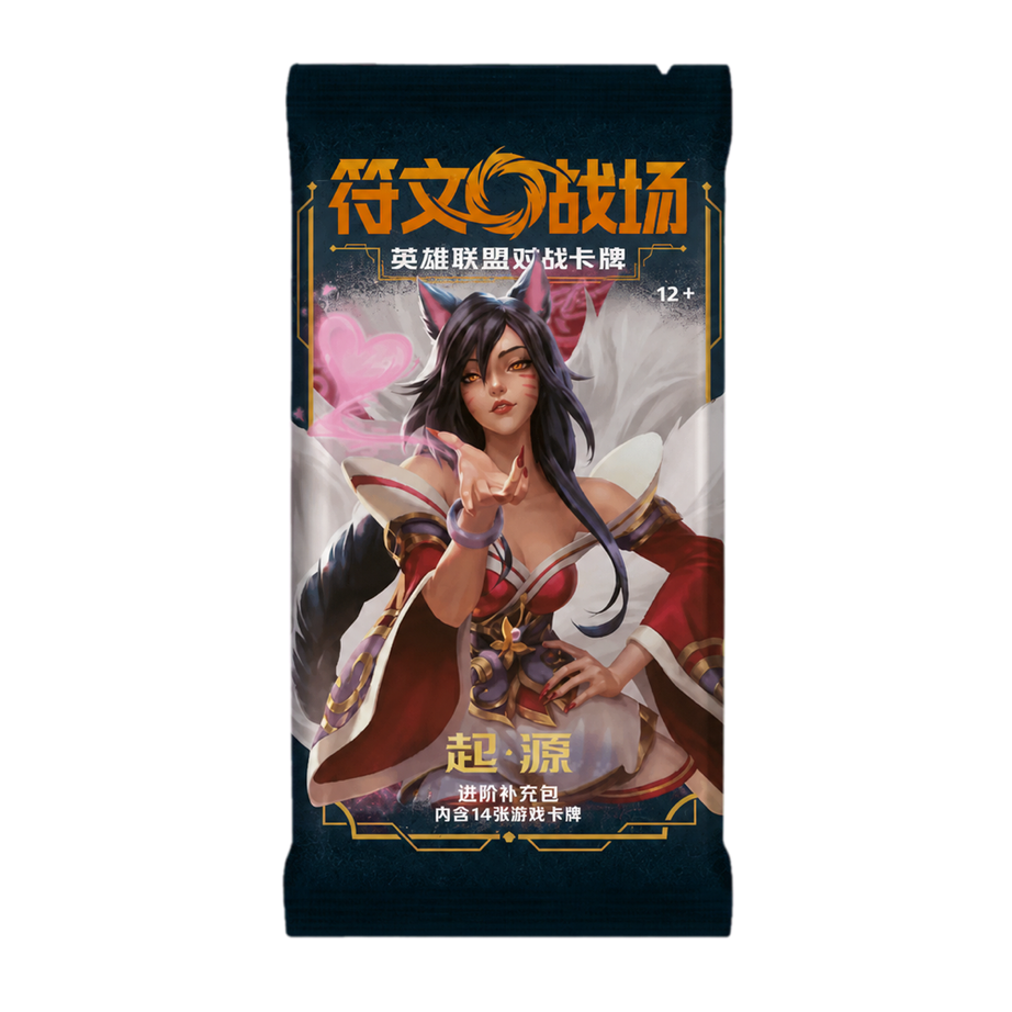 Riftbound Origins Jumbo Booster – Vereinfachtes Chinesisch – Ahri Artwork – 14 Karten