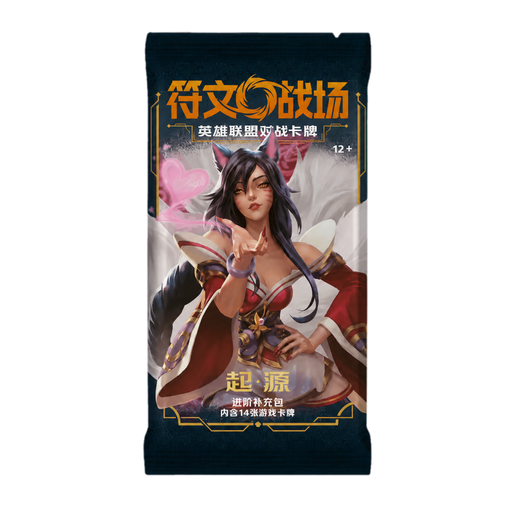 Riftbound Origins Jumbo Booster – Vereinfachtes Chinesisch – Ahri Artwork – 14 Karten