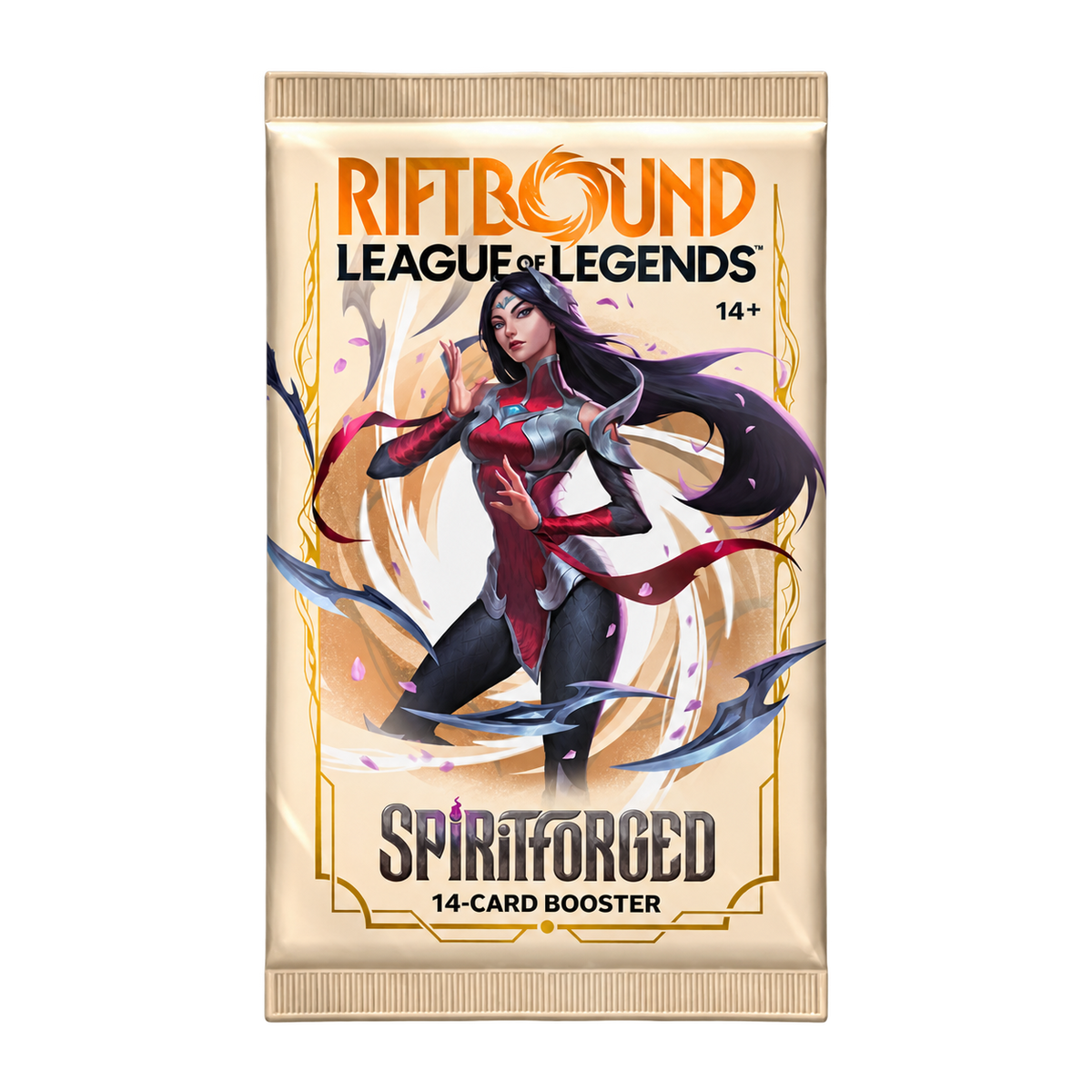 Einzelner Riftbound Spiritforged Booster mit 14 Karten – Englisch