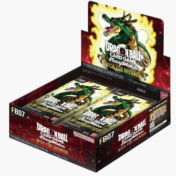 Dragon Ball Super Card Game Fusion World FB07 Booster Display (24 Packs) EN – Wish for Shenron