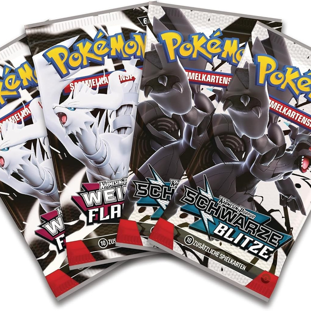 Pokémon Karmesin & Purpur 10.5 – Victini Illustrations-Kollektion (DE) – Weiße Flammen & Schwarzer Blitz
