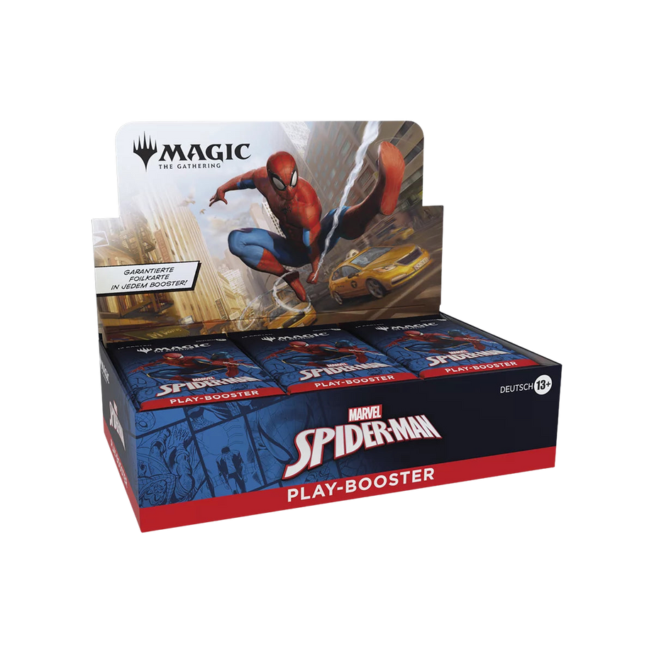 Magic Marvel's Spider-Man Play Booster Display – Deutsch – transparenter Hintergrund