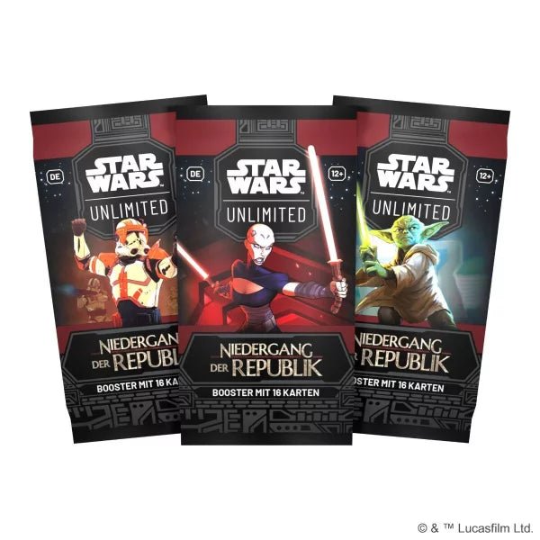 Star Wars: Unlimited - Twilight of the Republic/Niedergang der Republik Booster - LAKE - CARDS