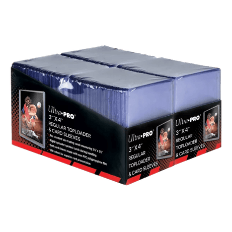 Ultra Pro - 3"x4" Regular Toploader + Soft Sleeves (200ct) - LAKE - CARDS