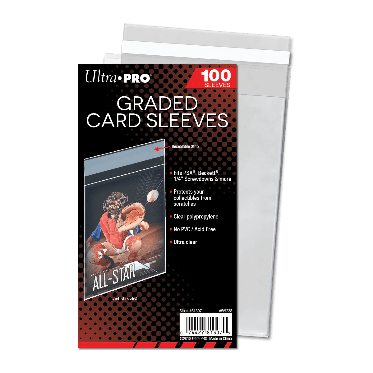 Ultra Pro - Graded Card Resealable Sleeves - LAKE - CARDS
