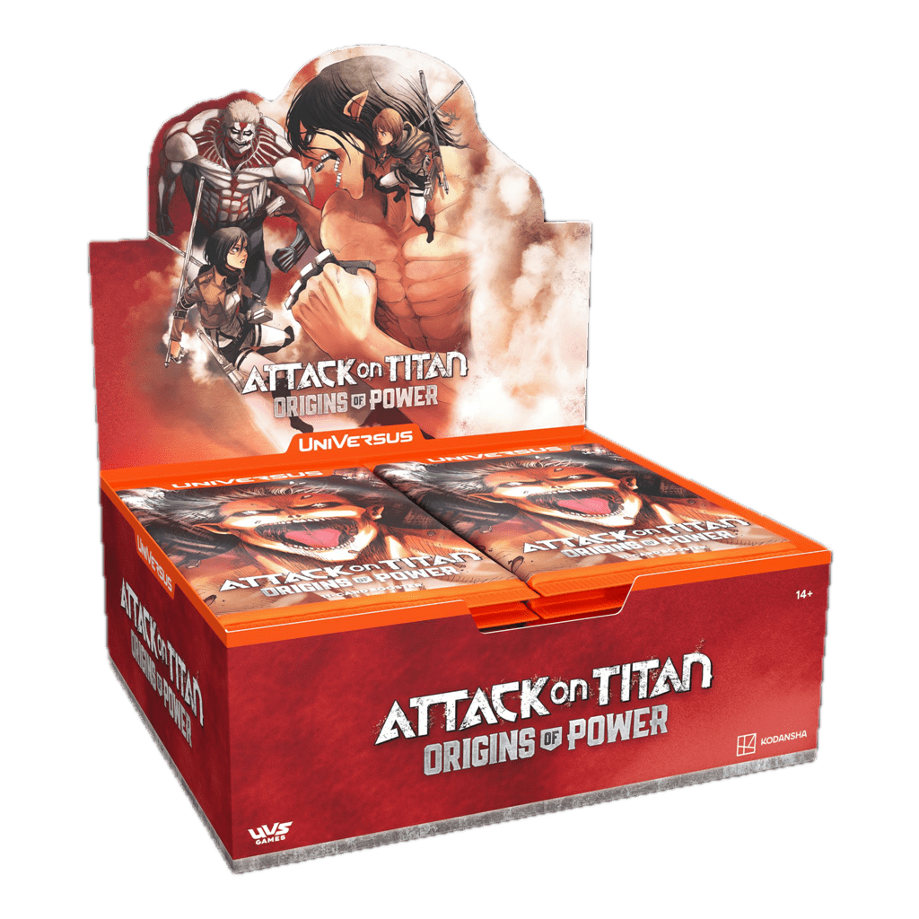 UNIVERSUS CCG: ATTACK ON TITAN ORIGINS OF POWER BOOSTER DISPLAY (24 PACKS) - EN - LAKE - CARDS